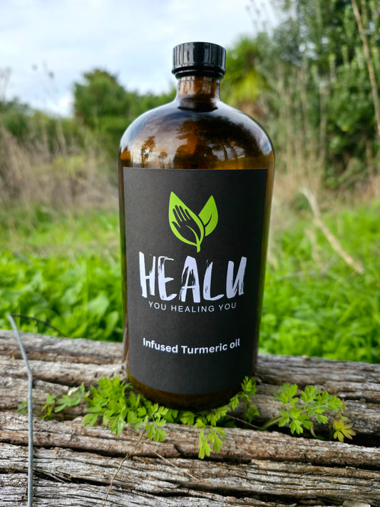 Healu Turmeric Infused Oil – Pure Almond Base